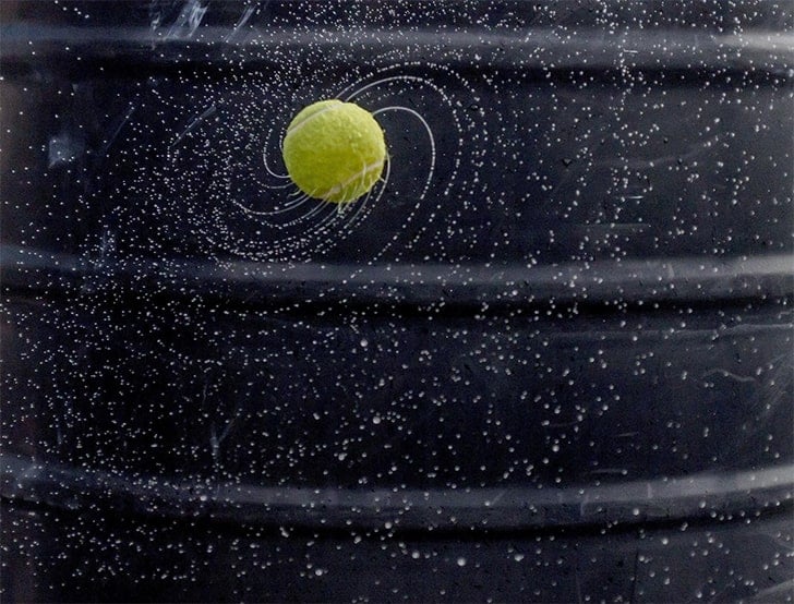 A universe in a tennis ball